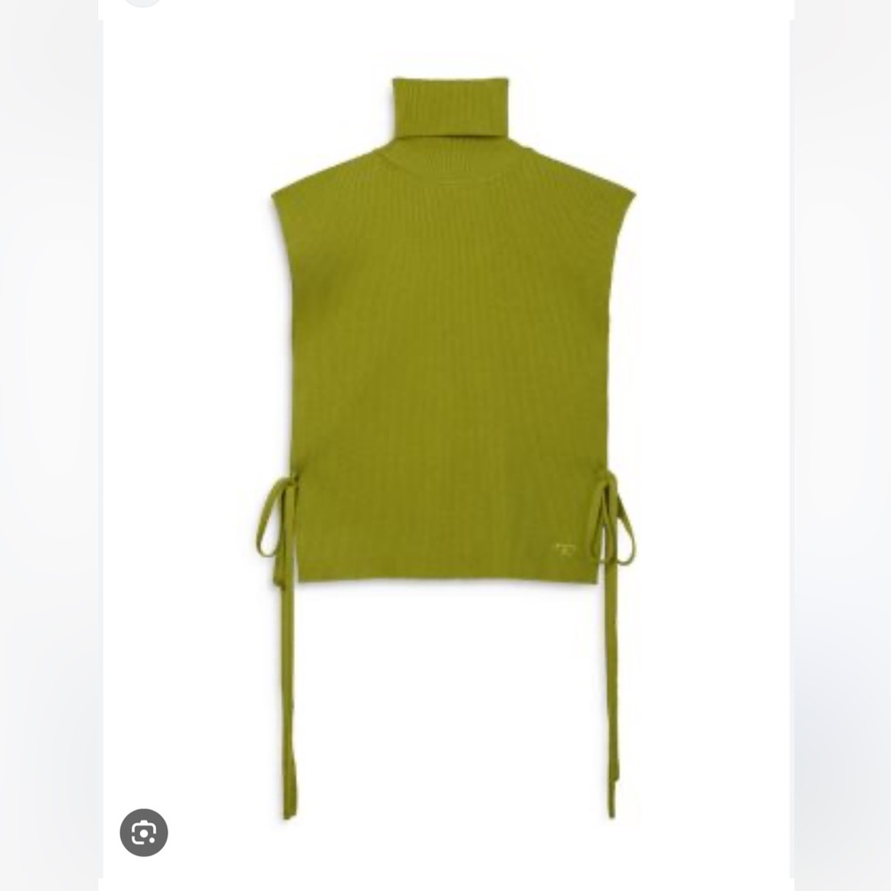 Tory Burch Ribbed Merino Wool Turtleneck Sweater